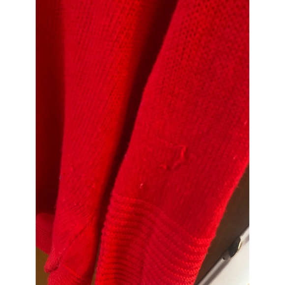 Ashley Stewart Red Cowl Sweater size 14/16 - Picture 4 of 5